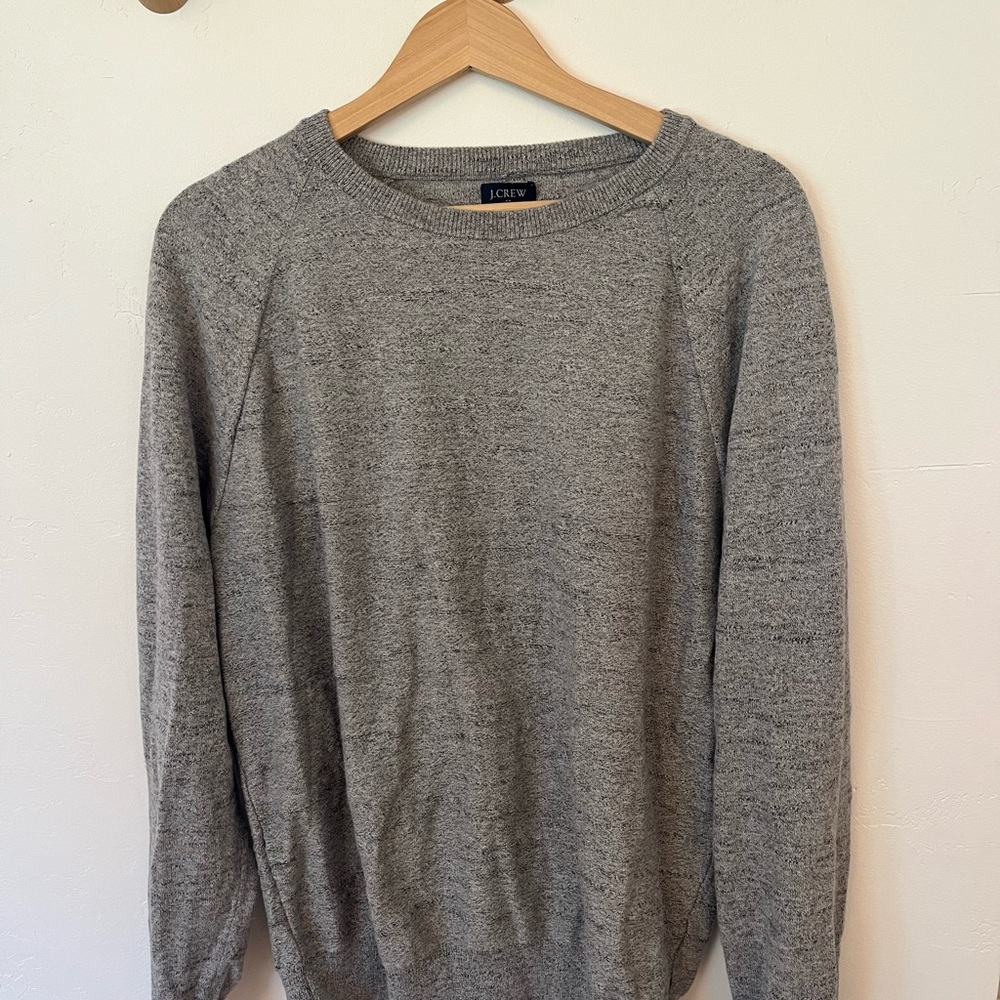 J. Crew Classic Gray Crewneck Sweater